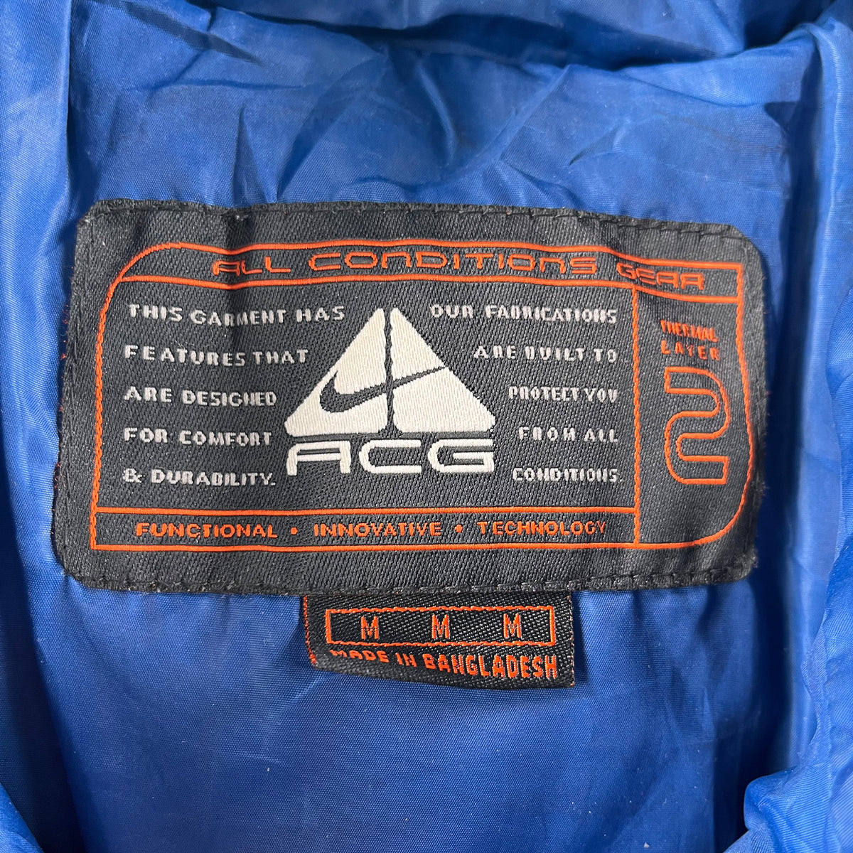 Vintage Nike ACG puffer vest L