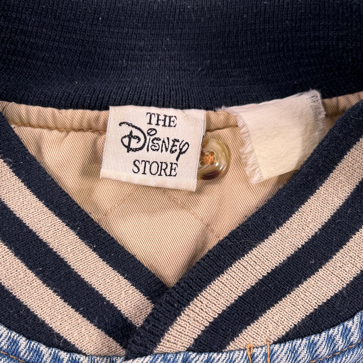 Vintage Disney Mickey Mouse league denim varsity jacket M/L