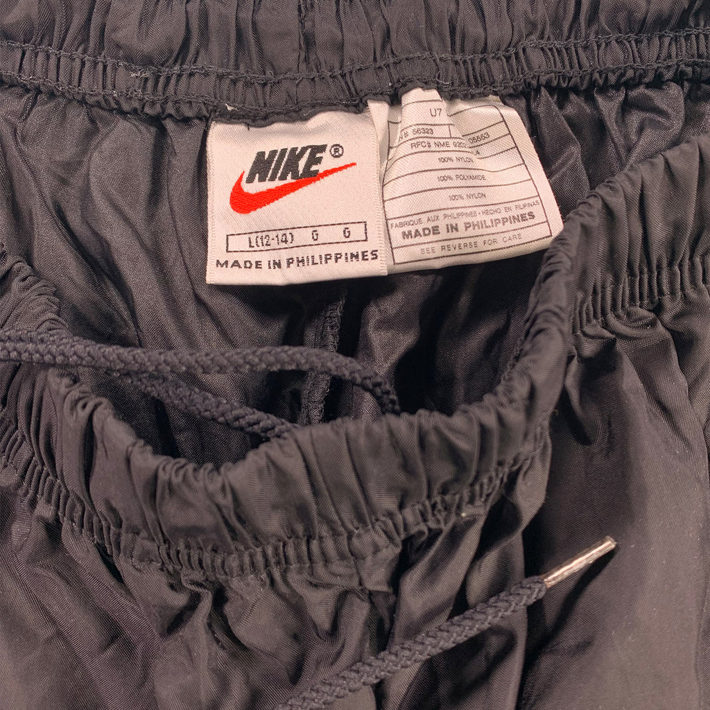 '90s Nike nylon swoosh trackpants L