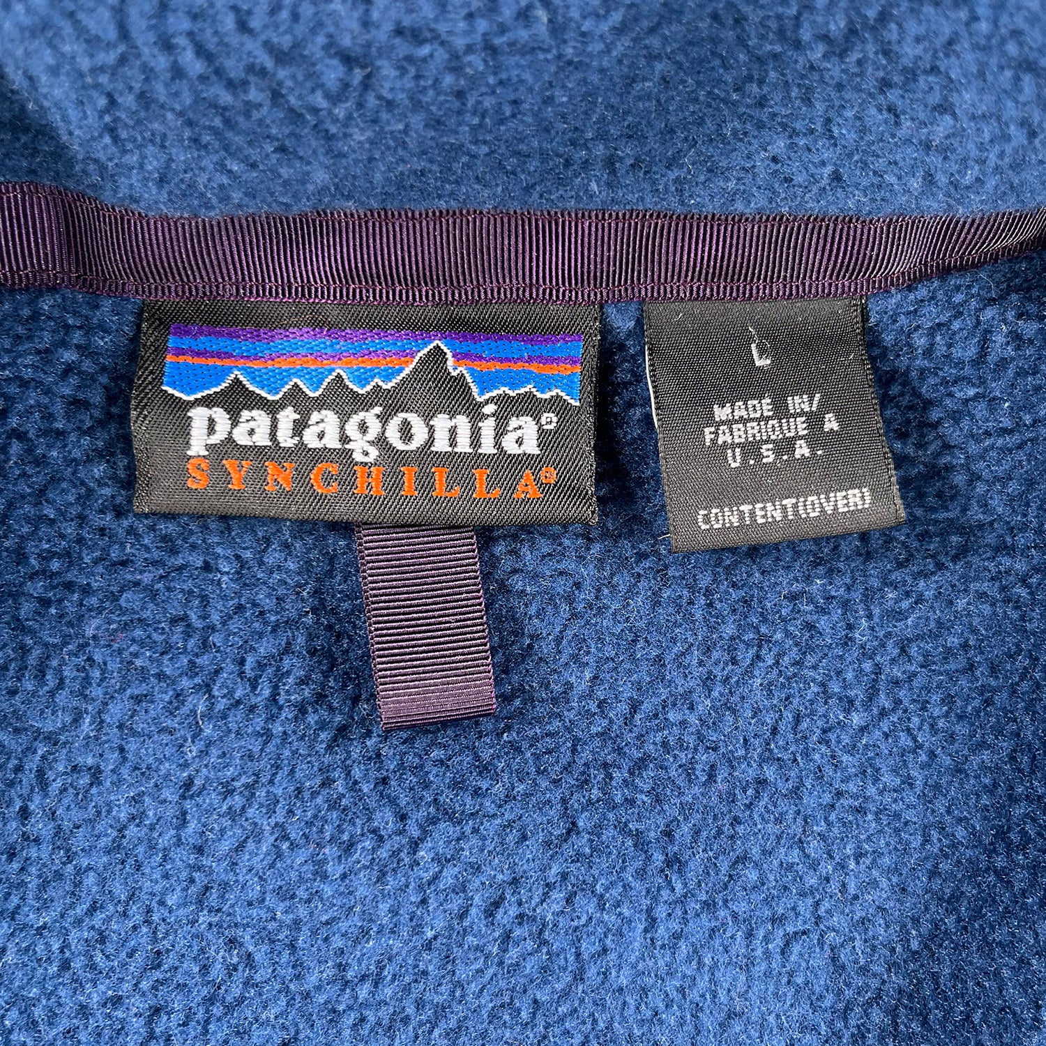1996 Patagonia Synchilla full-zip fleece sweater L/XL