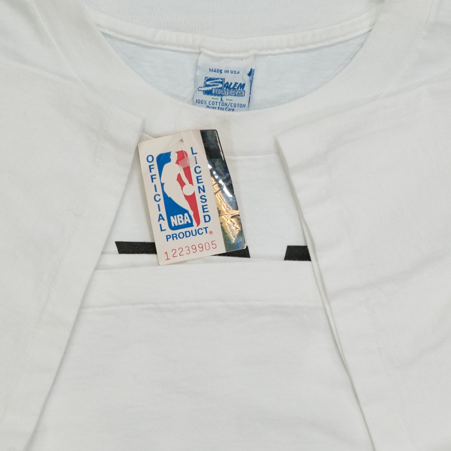 '90s Charlotte Hornets NBA deadstock Salem tee L/XL
