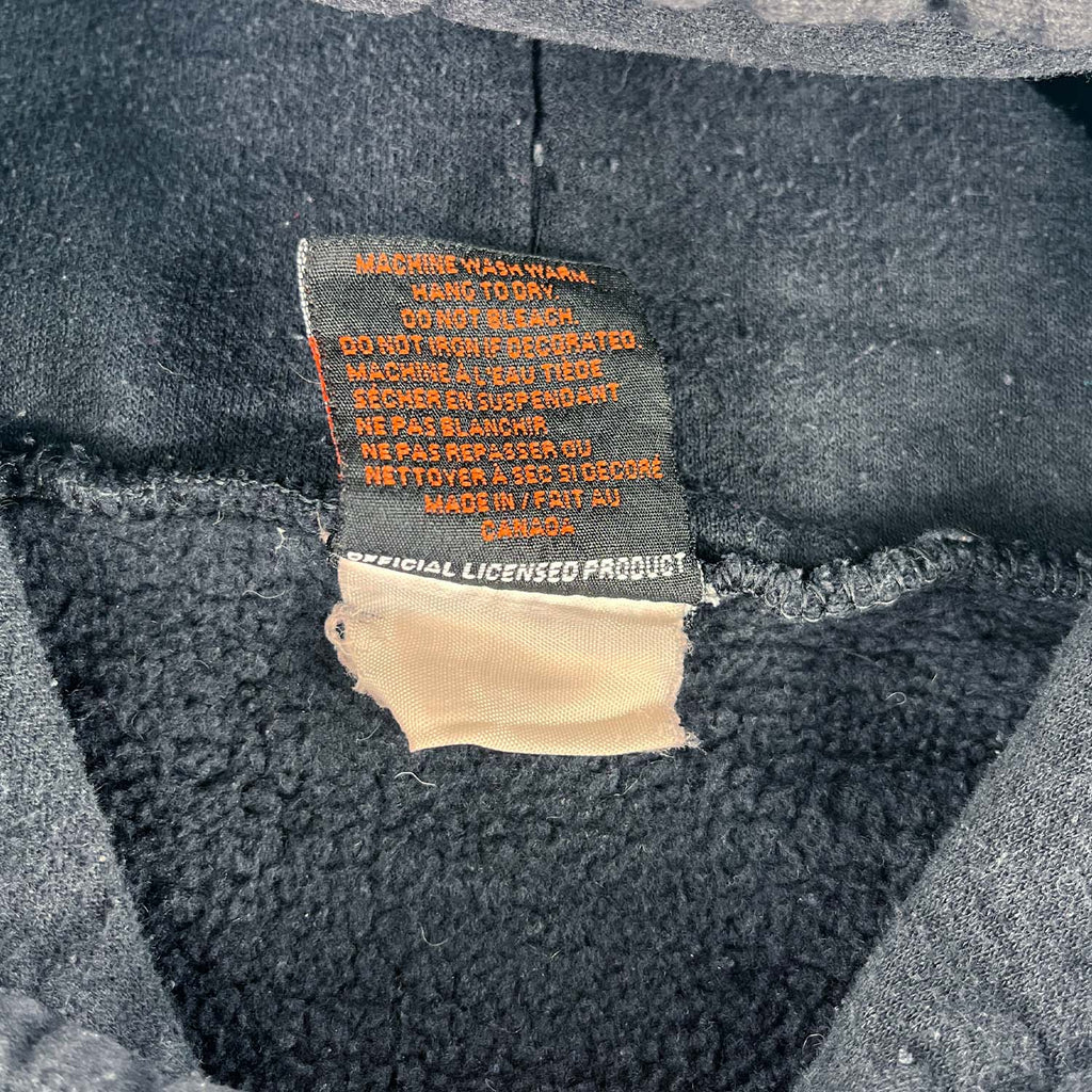 '90s Harley Davidson embroidered hoodie faded XL