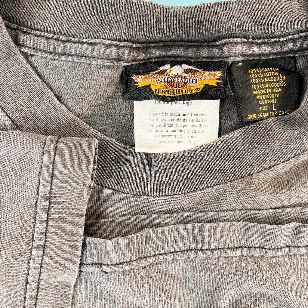 Vintage Harley Davidson pocket tee L