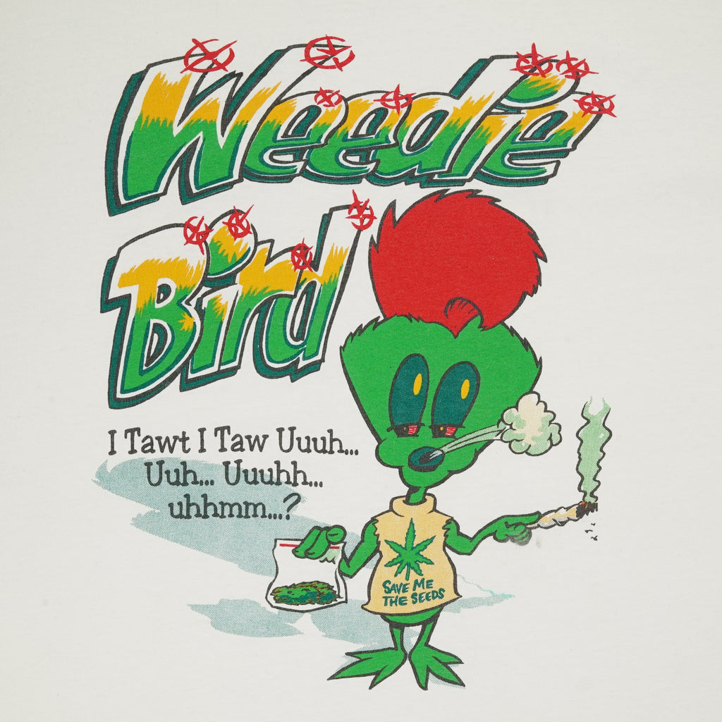 90s Weedie Bird parody weed tee XXL