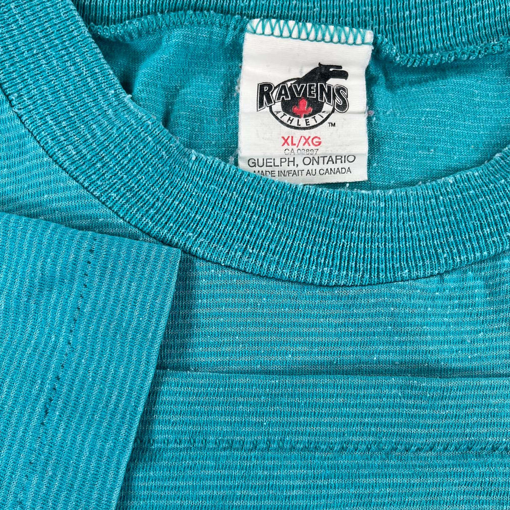 '90s Charlotte Hornets striped tee XL