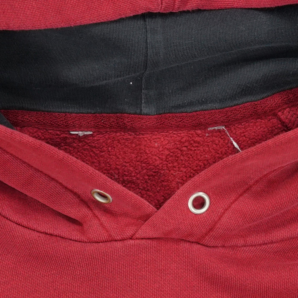2000s Nike mini swoosh hoodie Maroon L