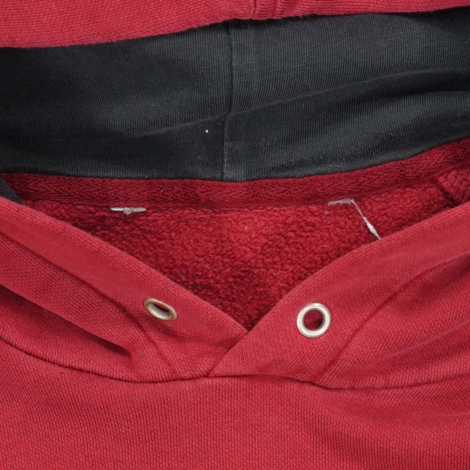 2000s Nike mini swoosh hoodie Maroon L