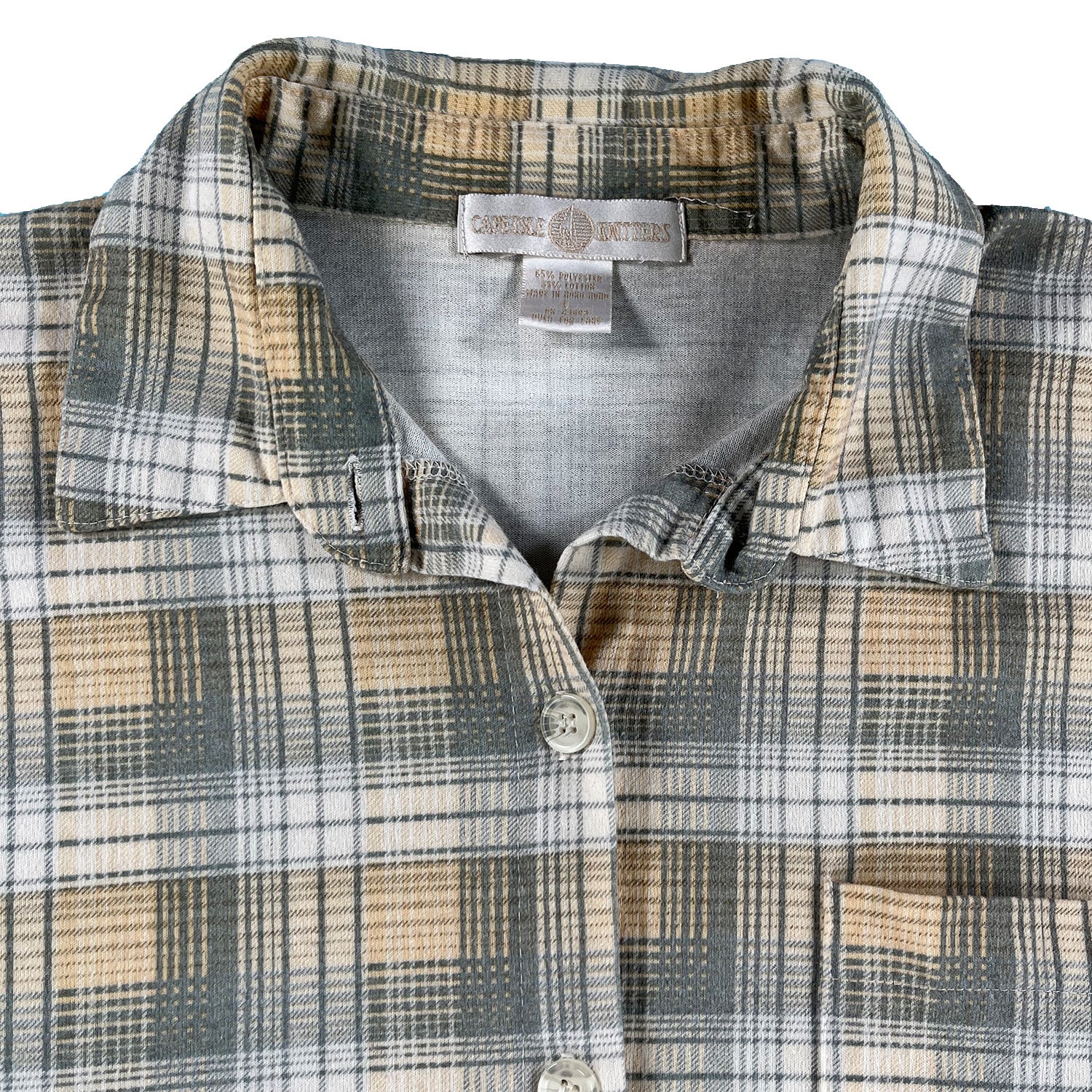 Vintage thin button up shirt L/XL