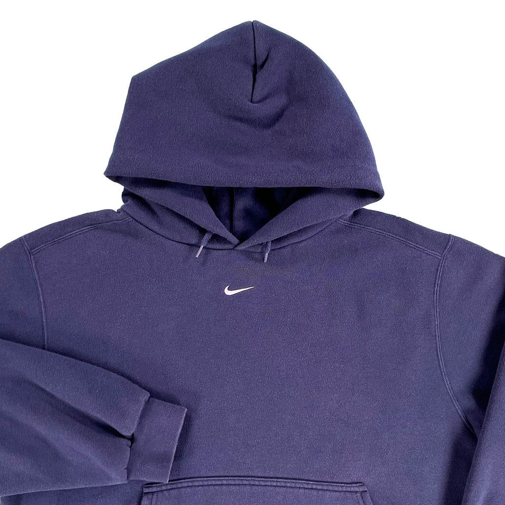 '90s Nike mid check hoodie blue L