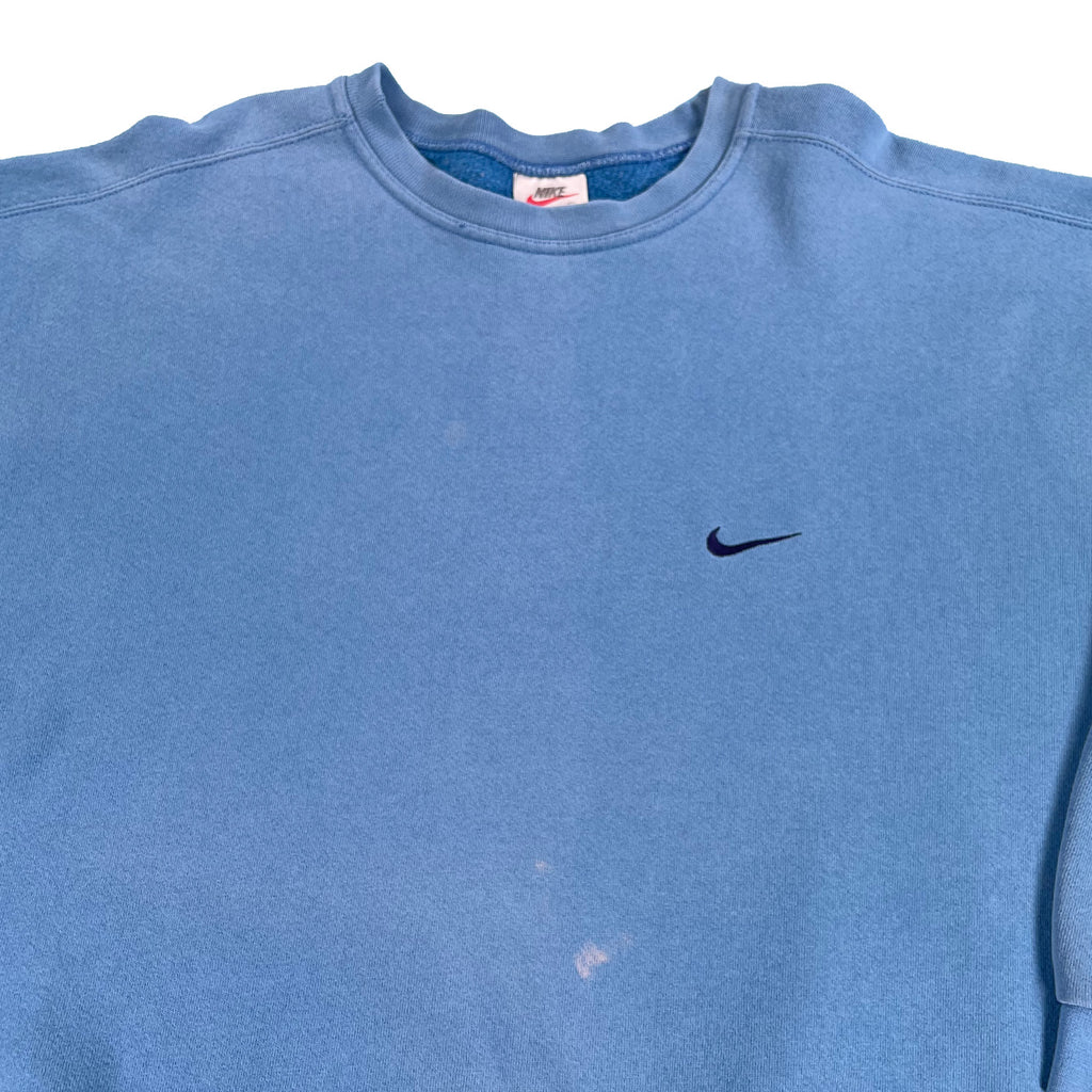 '90s Nike mini swoosh faded crewneck XXL