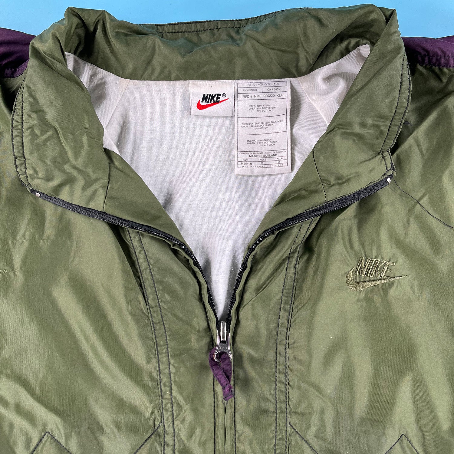 '90s Nike mini logo windbreaker M