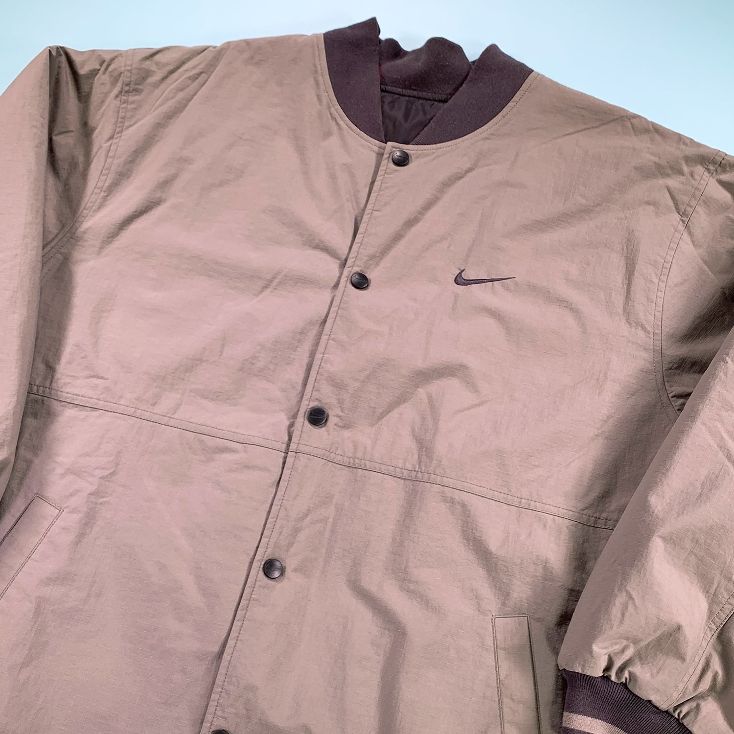 '90s Nike reversible mini swoosh jacket XL