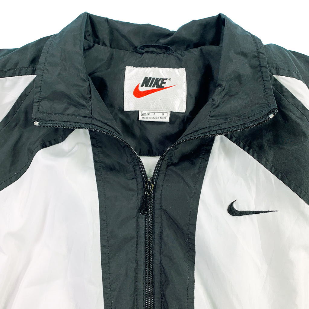 '90s Nike black and white track jacket XL