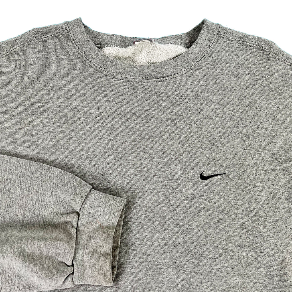 Vintage Nike mini swoosh crewneck grey M