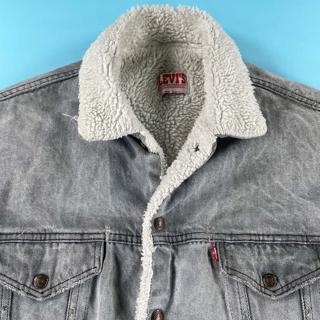 Vintage Levi's sherpa lined denim jacket L