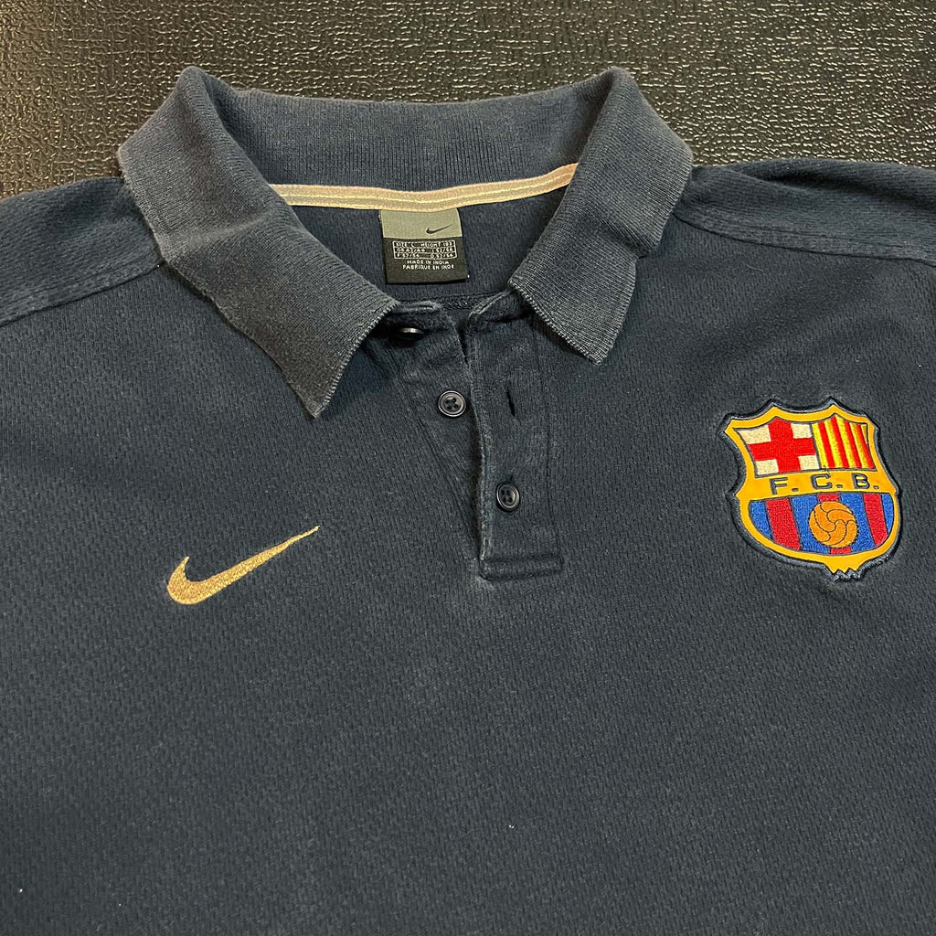 Y2K Nike Barcelona polo shirt XL