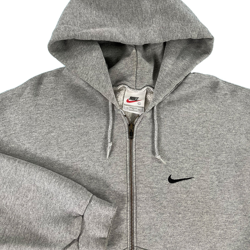 '90s Nike mini swoosh zip hoodie L