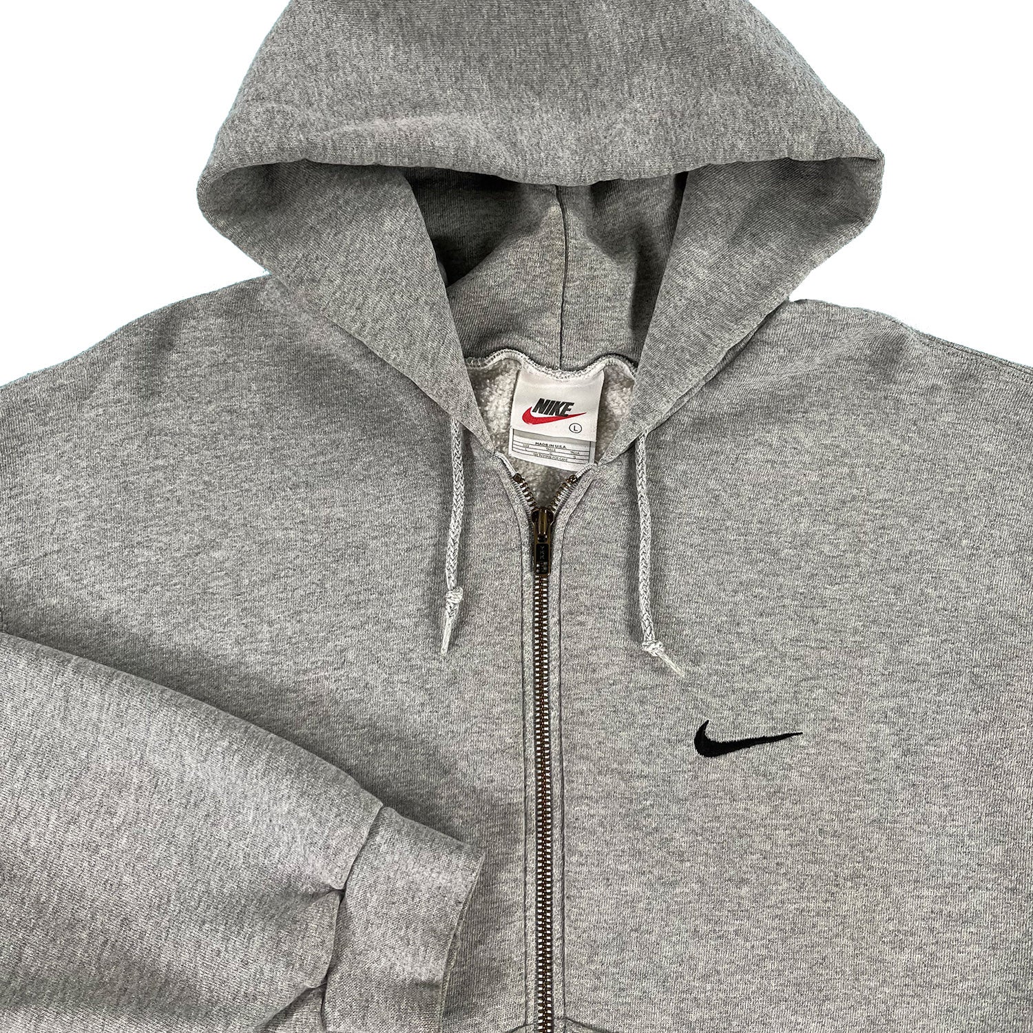 '90s Nike mini swoosh zip hoodie L