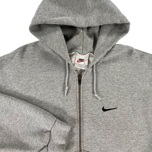 '90s Nike mini swoosh zip hoodie L