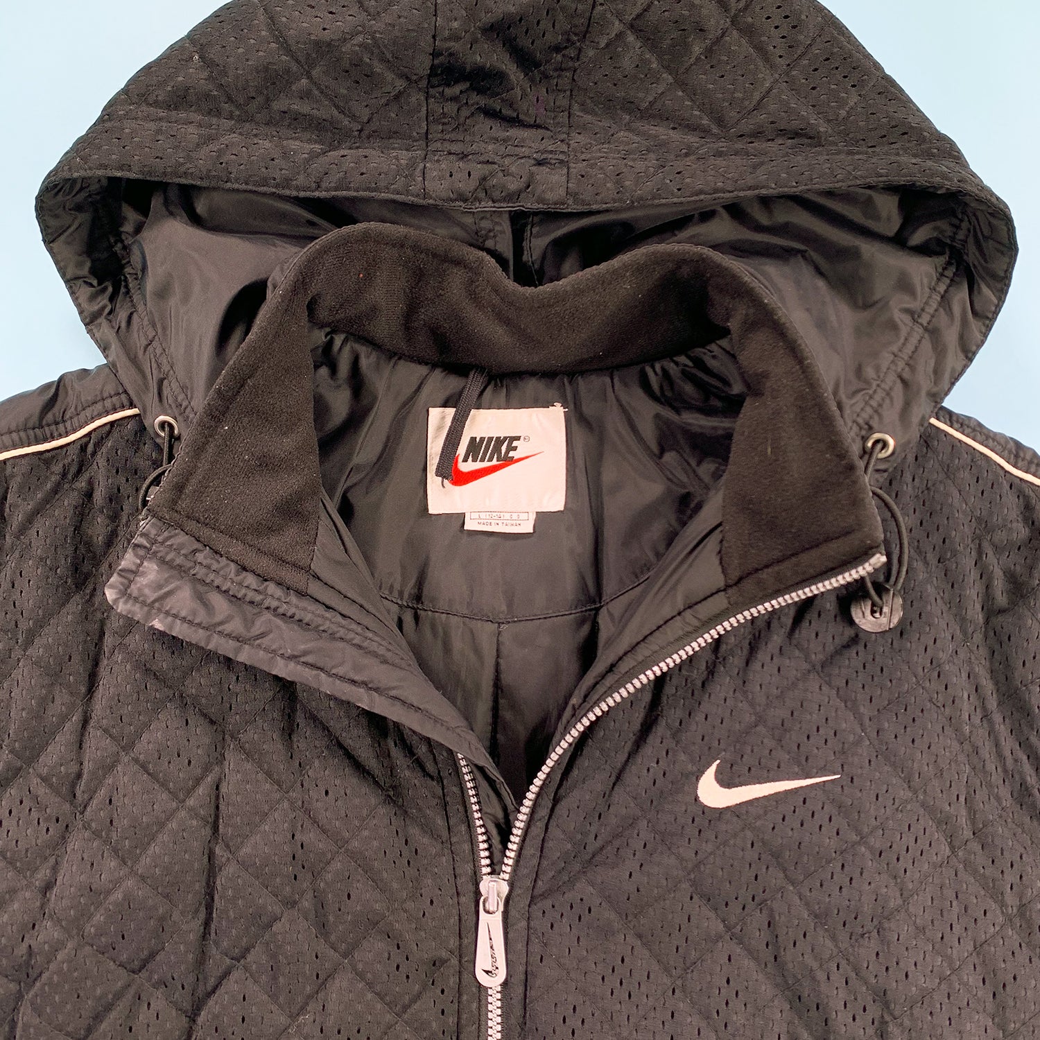 '90s Nike swoosh waffle jacket M/L