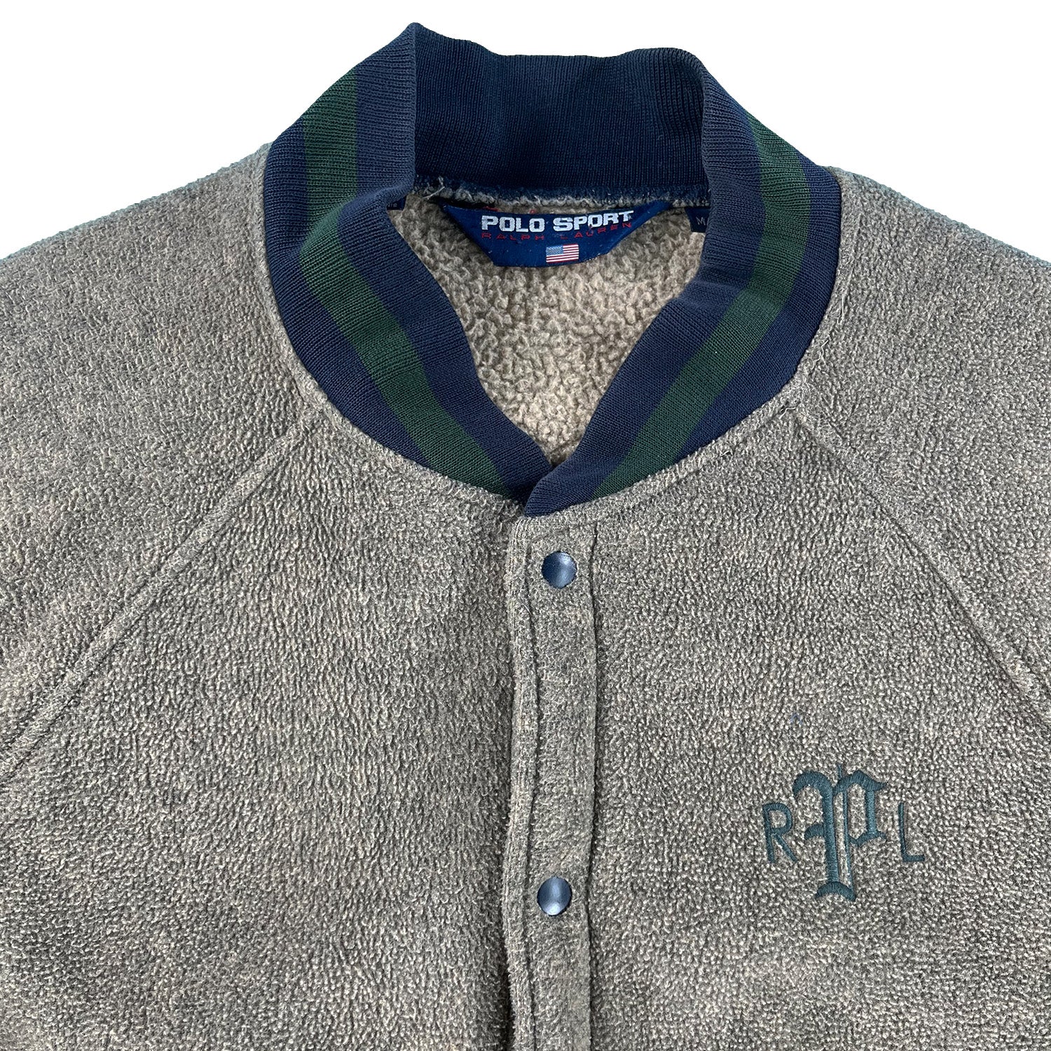 '90s Polo Sport fleece bomber jacket M