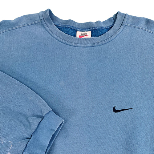 '90s Nike mini swoosh faded crewneck XXL