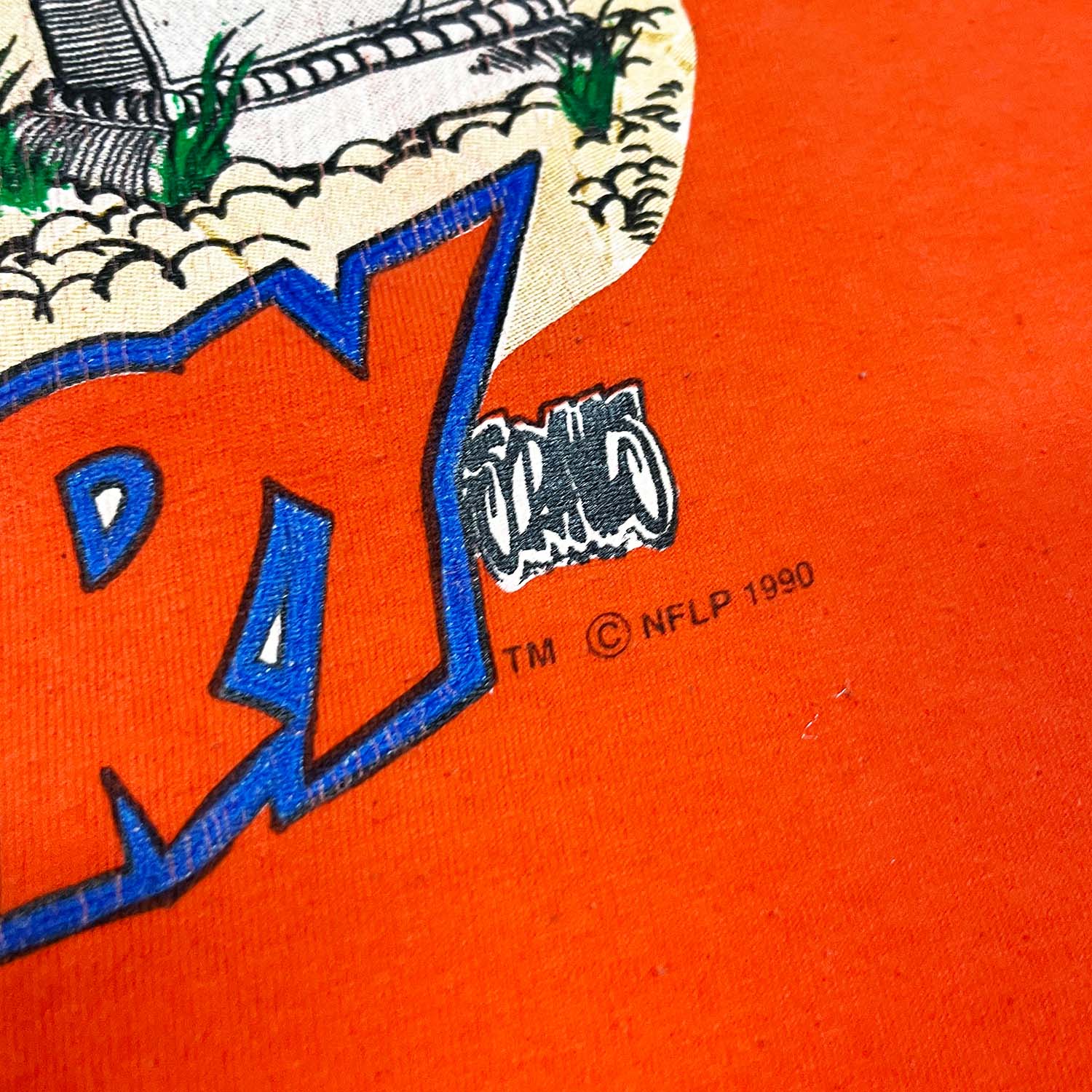 1990 Denver Broncos tee M